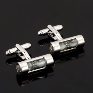 Men's Silver Hourglass Cufflinks
